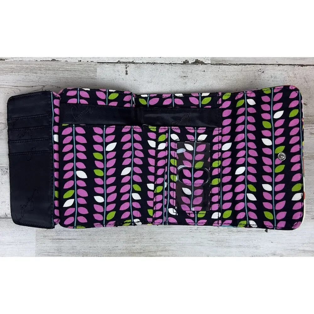 Vera Bradley Wallet Womens Trifold Clutch Quilted Floral ID Coin Purse Organizer - Picture 3 of 5